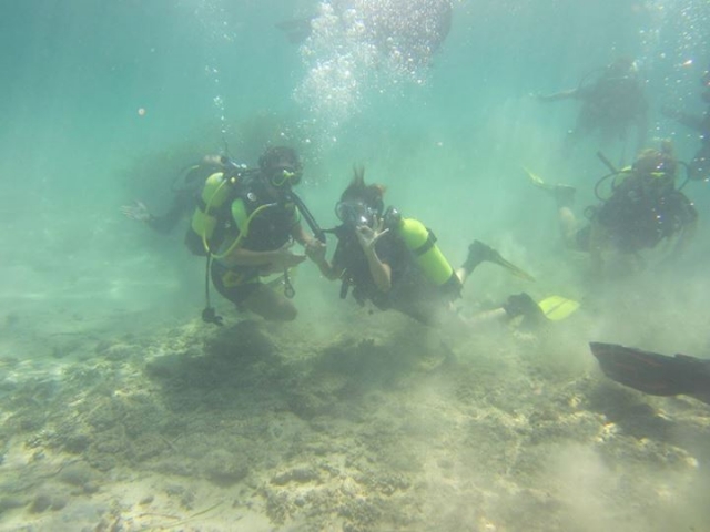 Buceo con Les Basetes